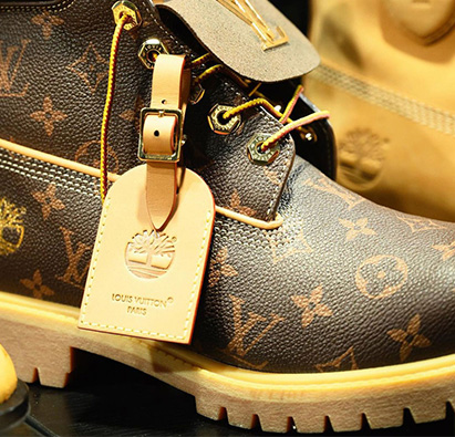 co branding célèbre Louis Vitton et Timberland